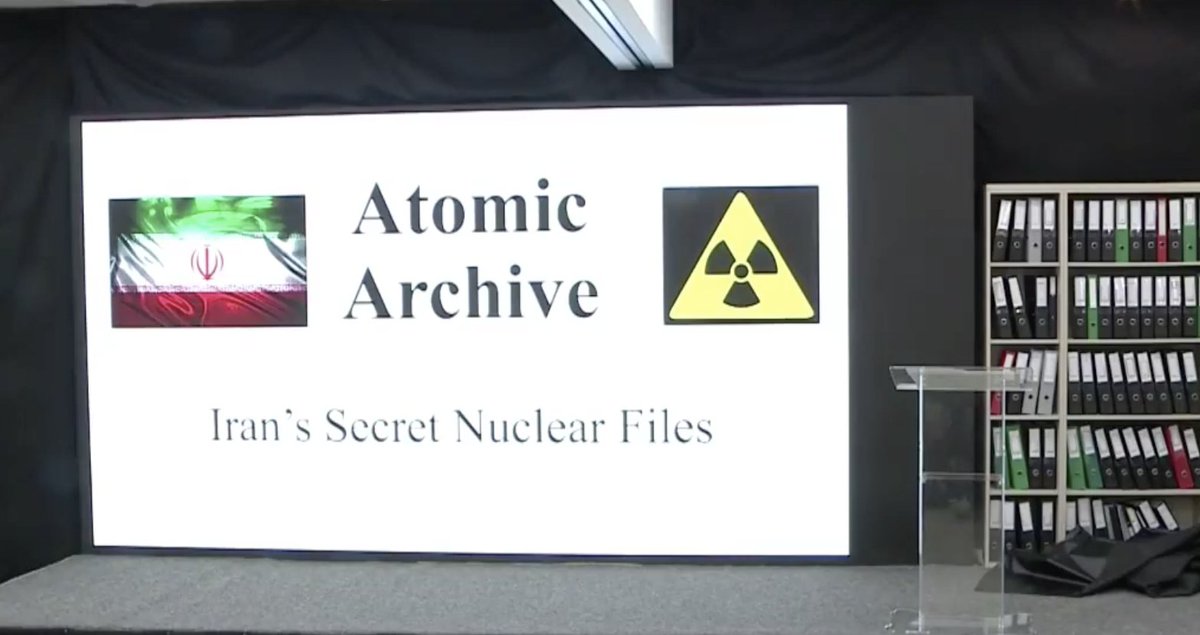 StandWithUs's tweet photo. BREAKING: Israeli PM releases #IranFiles providing concrete evidence of Iran's covert nuclear weapons program https://t.co/sDM8H5yyg6