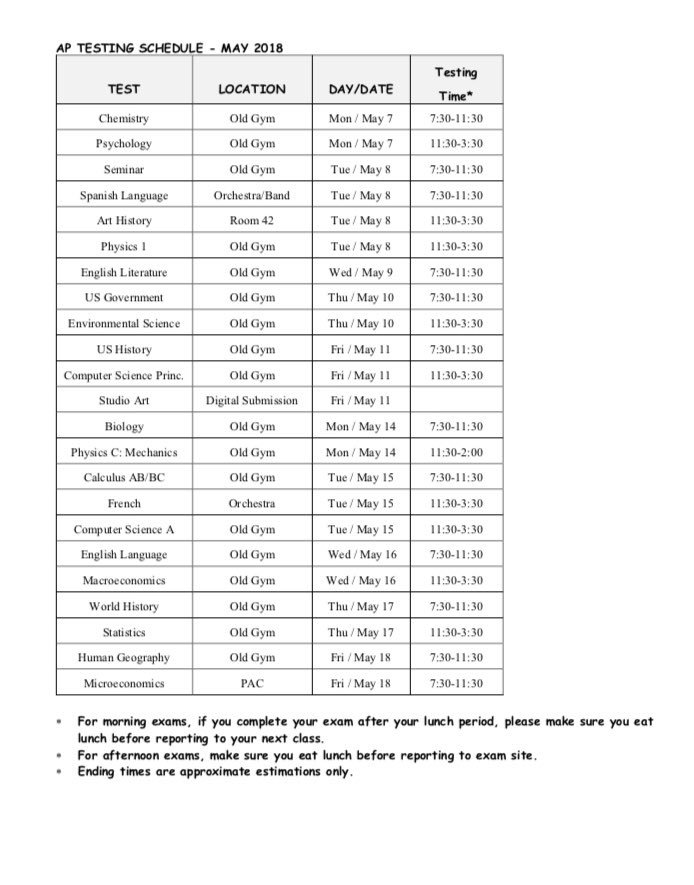 PopeAPProgram's tweet image. AP TESTING INFO: