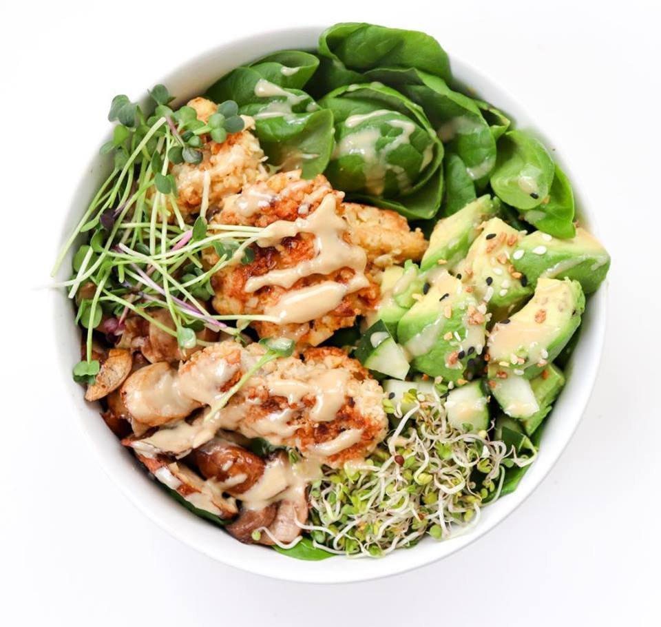 CoeurGreens's tweet photo. Bowl of some favorites for lunch🥑 this seriously took 10 minutes and was soo good!! Coeur Greens fresh lettuce, broccoli sprouts, coconut cashew baked organic chicken (recipe from @be_well_by_lisa), avocado with EBTB seasoning (SO good), ...@coeurgreens radish microgreens...🤤 https://t.co/CM8mX3qrsd
