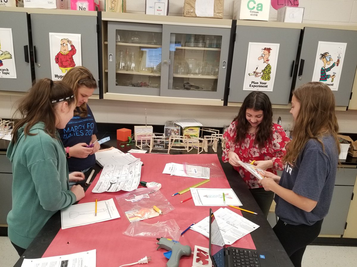 Ms_C_Wright17's tweet photo. Science students beginning their Rocket construction. #DMS  @elomon76 https://t.co/H2LuUAANUF