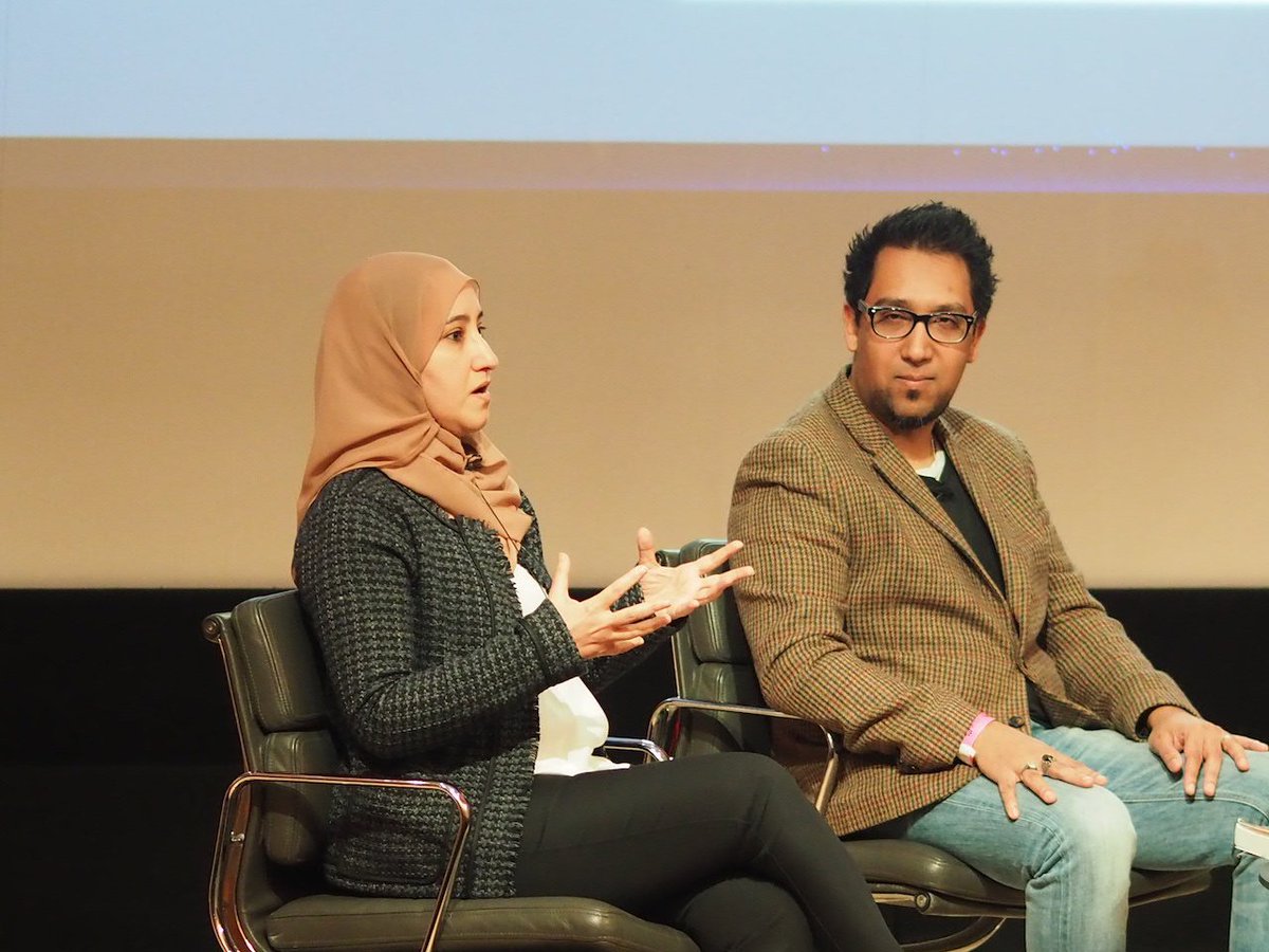 implausibleblog's tweet photo. On the sci-fi panel @NafeezAhmed talk about #TheZeroPoint and @NouraNoman author of #Ajwan on the need for better literature in #Arabic at #MFest #MFestUK 
Watch them speak in our 17 minute video on Facebook here:
https://t.co/6juZJWKLHS https://t.co/tZ9HLXg3nC