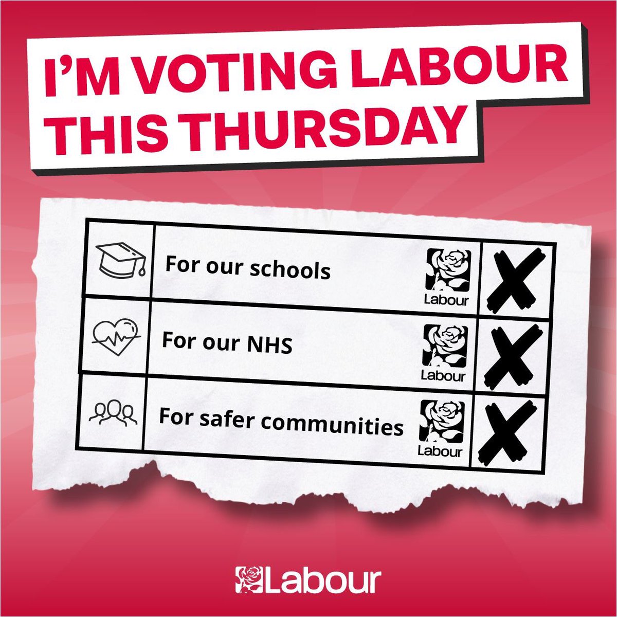 Millions of people are voting Labour this Thursday, for local councils that work for the many, not the few.
Are you one of them? Pass this on ↓