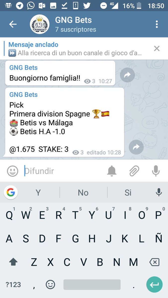gngbets's tweet photo. Nel gruppo di Telegramm abbiamo 3 di scommessa di più
Per vedere le scommesse, unisciti al nostro canale telegram ⬇️

https://t.co/1vh06bLFQ5

#Gngbets #Scommesse #Pronostici #Calcio #Spagne #1divison #Telegram https://t.co/fyREhNtqB7