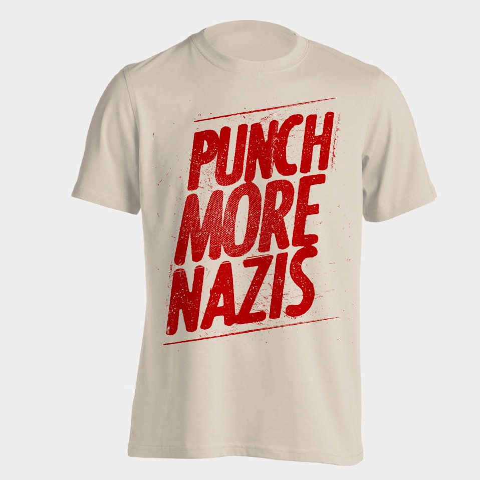 PropagandaDept's tweet photo. #punchmorenazis is available in two colours @Etsy store!
https://t.co/EEozL2AVuV
#racism #punch #nazi #tshirt #knockout #antinazi #shirt #propagandadept #tshirts #punchmorenazis #leftwing #antifashion #clothing #antiracism #antifascist #antifaschistischeaktion #tees #antifa https://t.co/jLlDCDIwXQ