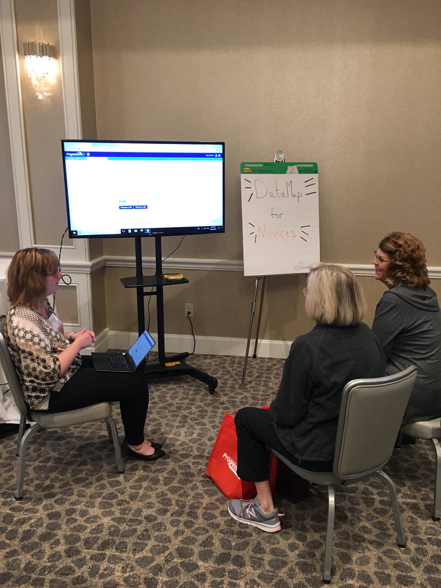 ProgressBook's tweet photo. Susan Martin doing her thing! Come check out the #pblab for all of our informative “mini-sessions” on a variety of topics, including DataMap for Novices, Avoiding Teacher Burnout, and our new community site, ProgressBook Guru. #progressbooksuiteretreat #suiteretreat2018 https://t.co/5tWIYuVqDo