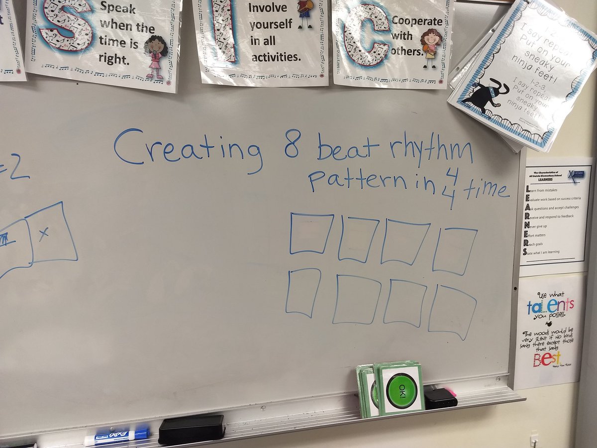 ASBruinsMusic's tweet photo. 2nd grade creates their own rhythms today! #compose #jrsaints @OurHuddle @ASBruinsNation https://t.co/G8MZuALsT3