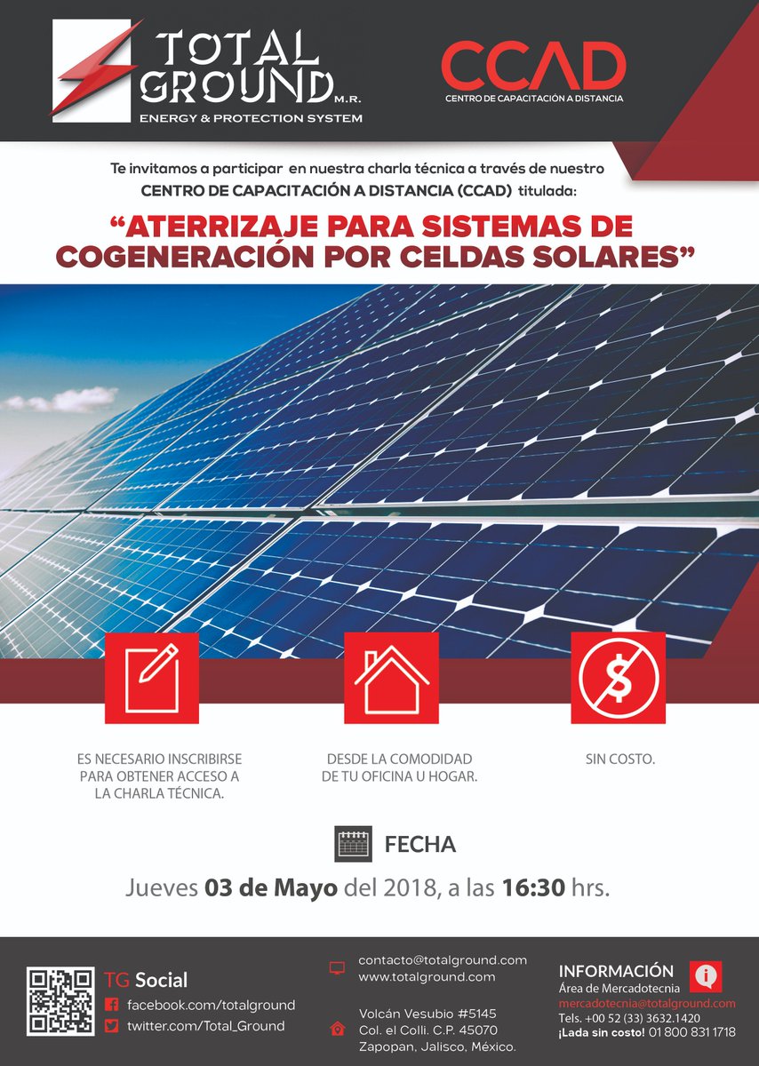 Participa en la charla de esta semana realizando tu registro en el siguiente link: bit.ly/2HIk5FV  👈👈😀

¡ESPERAMOS CONTAR CON TU PARTICIPACIÓN! 
#TotalGround