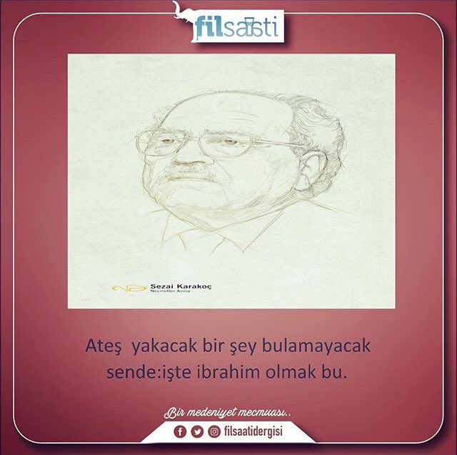 Ateş yakacak bir şey bulamayacak sen de:İşte İbrahim olmak bu...
<a href="/sezaikarakoc_/">Sezai KARAKOÇ</a> <a href="/Sezai__Karakoc/">SEZAİ KARAKOÇ</a> <a href="/sezaikarakoc/">Sezai Karakoç</a>