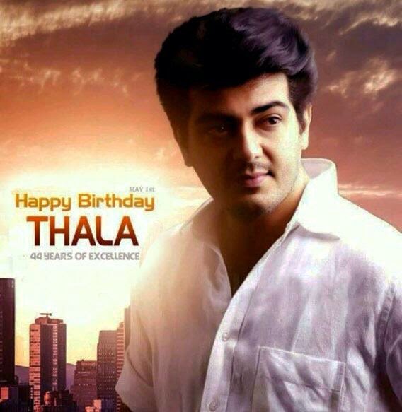 Happy birthday ajith Kumar may god bless you 