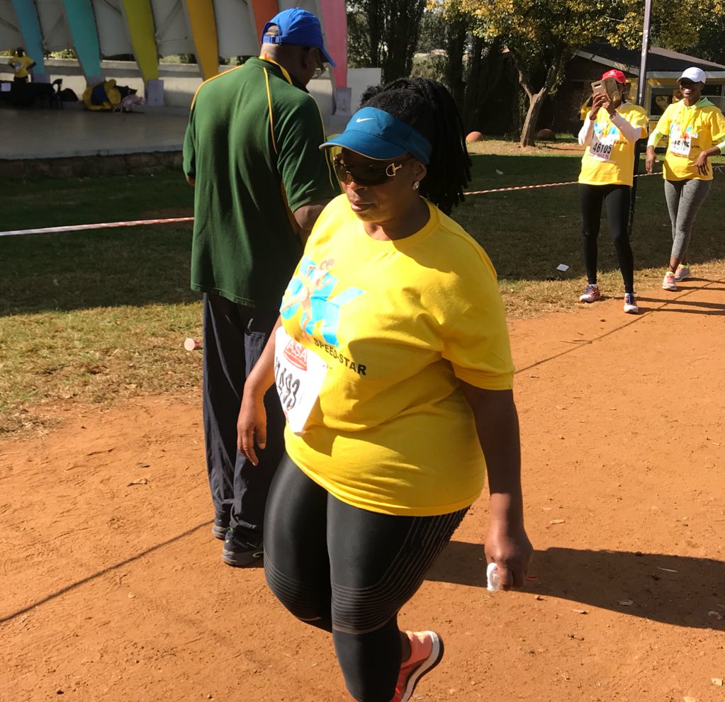 Mapasexy's tweet photo. My Mom finishing the second leg of #runwithmapa ♥️ https://t.co/E0VjpyCo7k