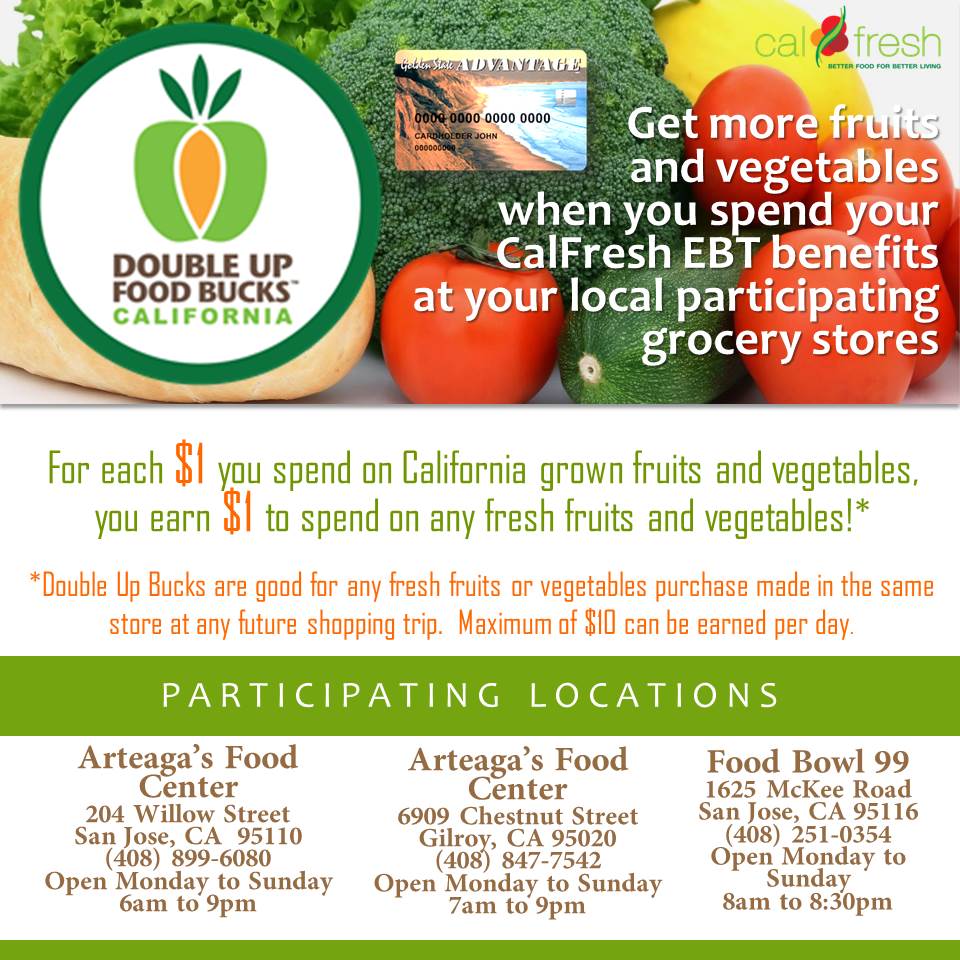 sccssadebs's tweet image. Use your #CalFresh #EBTCard at participating markets and get a coupon for up to $10 of produce on your next visit. #EatHealthy
