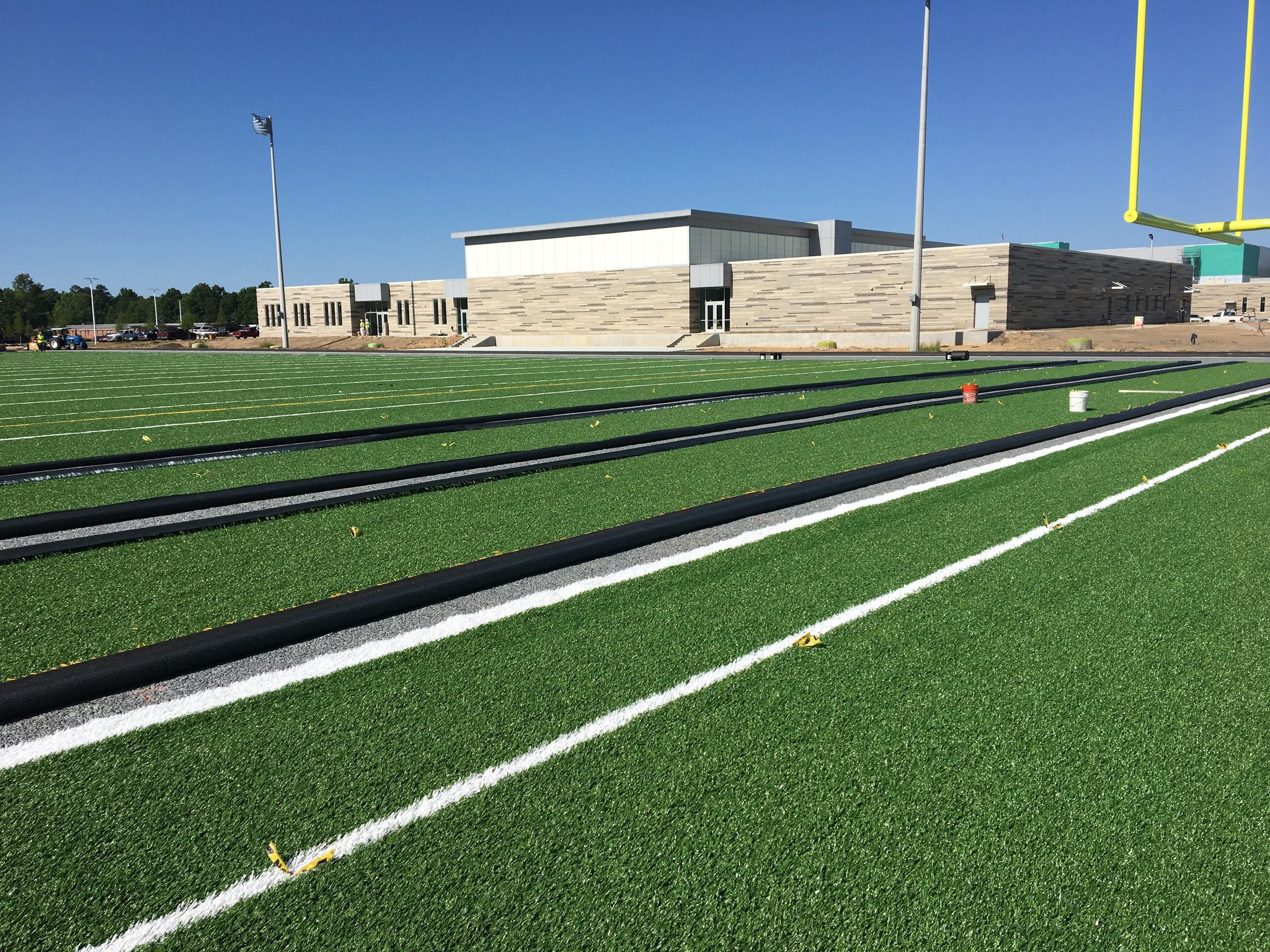 Sports Turf Company on Twitter "Today artificial turf is being installed on the football field