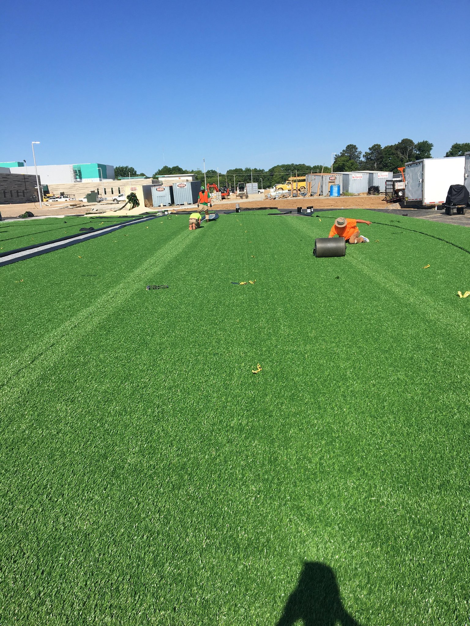 Sports Turf Company on Twitter "Today artificial turf is being installed on the football field