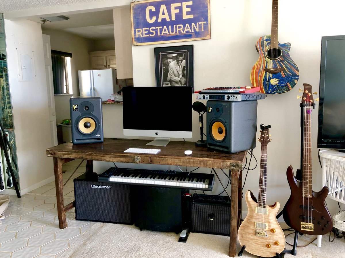 My studio getting ready for songs!