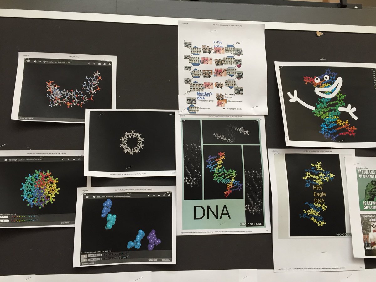 biokathryn's tweet photo. @HRVHS Student #DNADay18 images using @MoleculeWorld https://t.co/0f4nfHuCro
