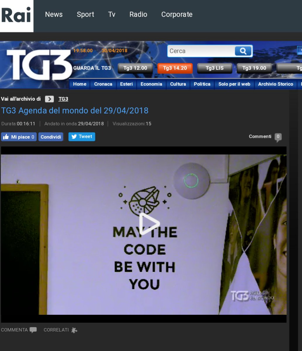 CodingLikeGirl's tweet image. Our documentary arrived to the #italianTV with @Tg3web

Watch #codinglikeagirl if you want to find out the story behind #womenintech 👇
tg3.rai.it/dl/RaiTV/progr…

#IT #Documentary #WomenEmpowerment