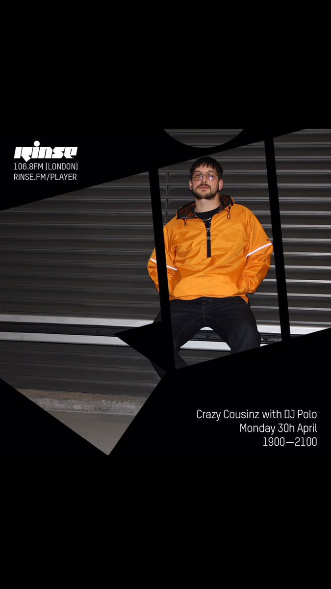 CrazyCousinz_'s tweet photo. Live right now on @RinseFM 1900-2100! Special @DJPOLOUK
Music from
@FrankyRizardo
@LeftwingKody
@demodubs
@prokfitch
@Polym0d
#Boeke
#DanielRateuke https://t.co/ryvKiUuAs5