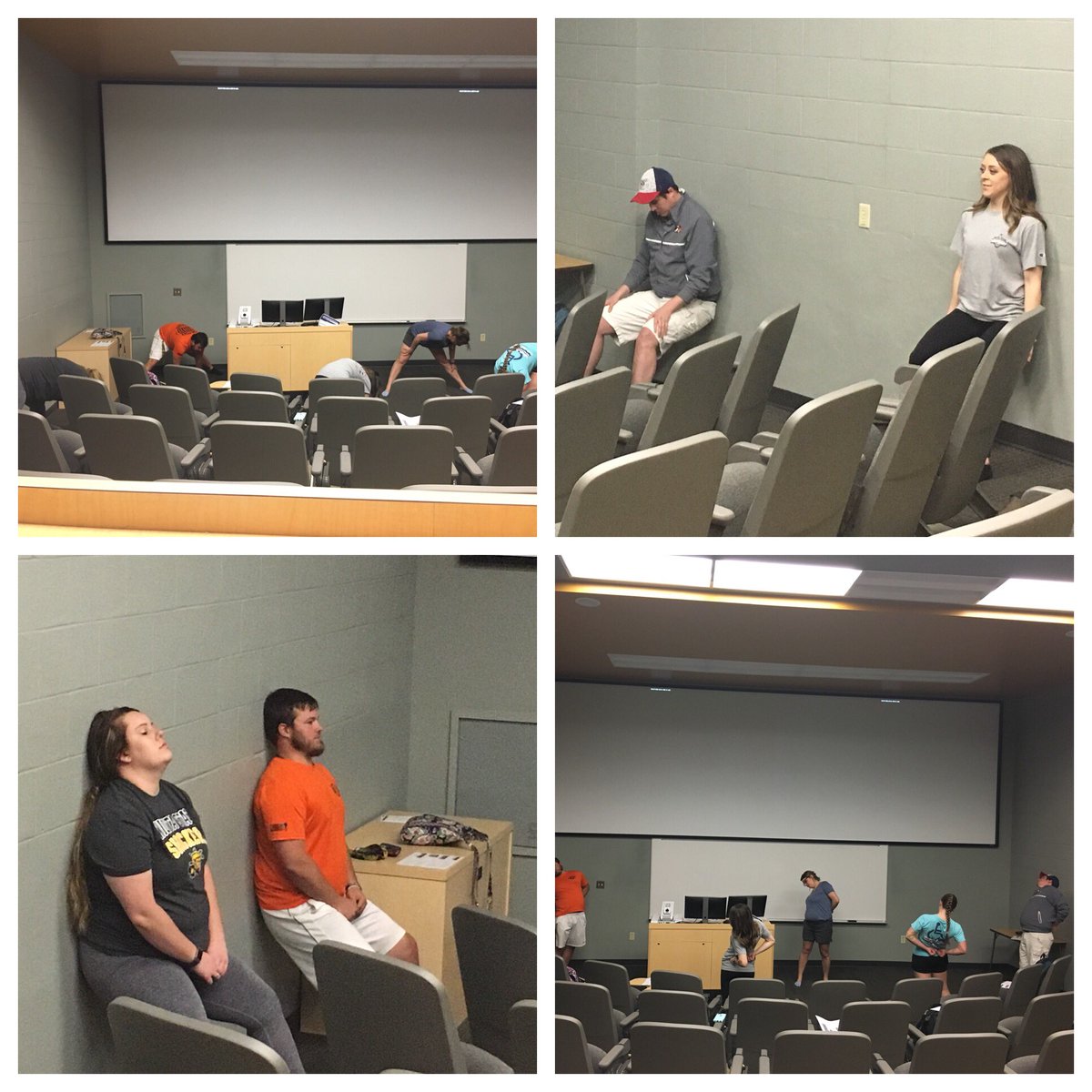 WSU_ATP's tweet photo. TRE lecture & lab with Lindsay Lunistra, MS, LAT, ATC with our seniors! Applied learning at its best! #atlife atstudents #CountdownToCommencement #EdShocks 💛🖤💛🖤 https://t.co/28Qtt8yIL1