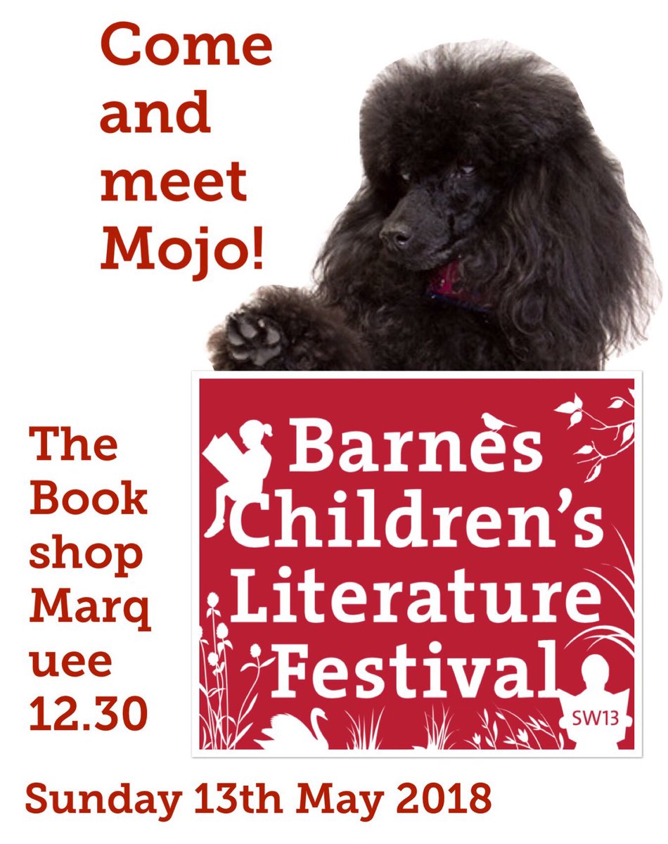 SuchAMojo's tweet photo. We are part of the @barneschildrensliteraryfestival FREE PROGRAMME @kidslitfest #bclffree18 Tricks and high jinx promised 🐾🐾 https://t.co/wb8MwihHt0