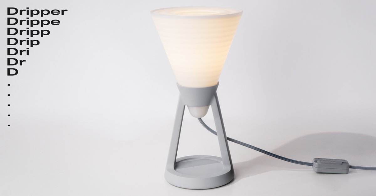 gantridesigns's tweet photo. Rise and shine! Introducing Dripper Table Light by Quan Li. https://t.co/g9dMz641tx https://t.co/1rcyvy4dTP