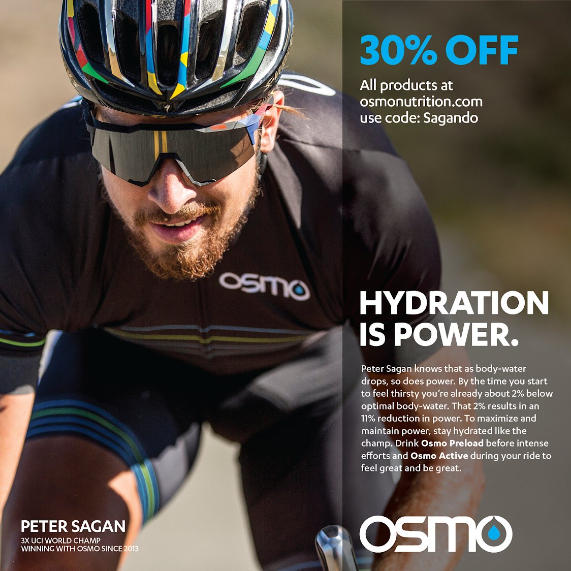 TruckeeGravel's tweet photo. If you're riding the #Sagando, hydrate how @petosagan does — with @osmonutrition. Osmo Active Hydration is the fastest way to re-hydrate… it’s three-times faster than water. AND you can get 30% off Osmo at https://t.co/3iOTYYDati with the code '"Sagando". #ad #sponsored https://t.co/i4VEJ0lrsh