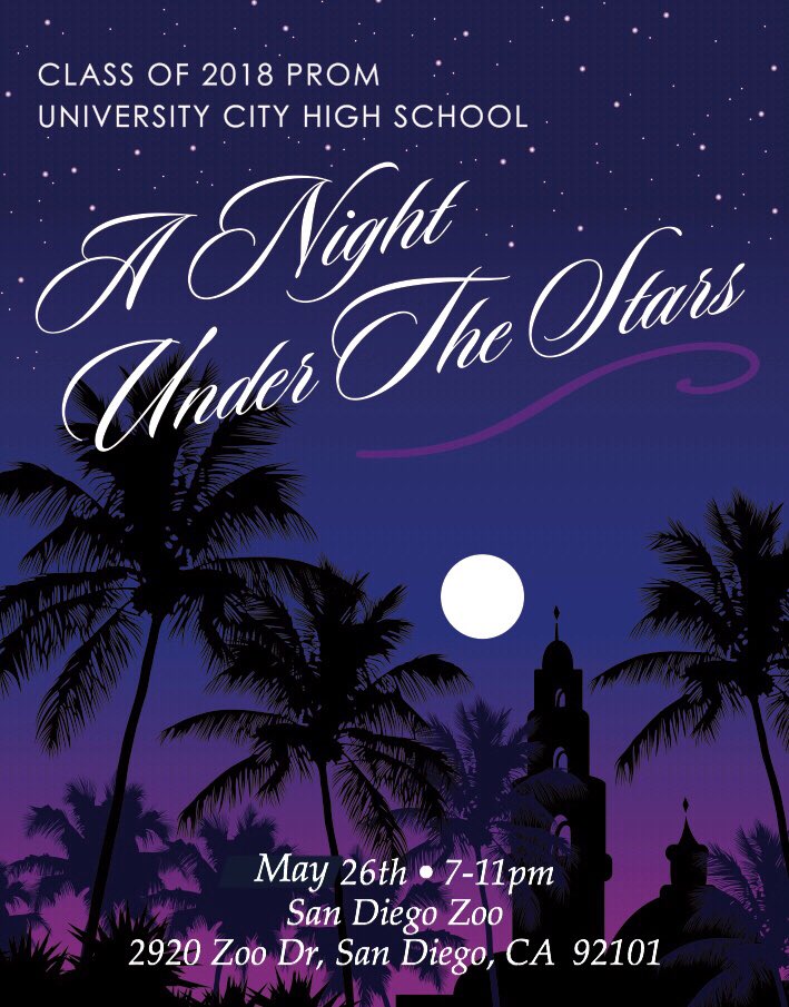 uchs2018's tweet photo. The announcement you’ve all been waiting for...

UCHS Senior Prom 🌹 2018
A Night Under The Stars ✨🌟💫

Details below!! Make sure to follow @uchspromdraft and submit your promposals ♥️ https://t.co/j5950IBUUk