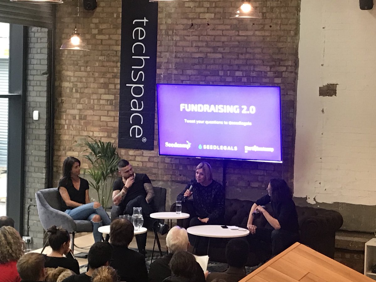 Live on stage at Fundraising 2.0 - Natasha from early stage VC <a href="/seedcamp/">seedcamp</a> , Angel Investor &amp; Mentor <a href="/GabbiCahane/">Gabbi Cahane</a> and  <a href="/JuliaElliottB/">Julia Elliott Brown</a> from Enter the Arena - and <a href="/anthonyrose/">Anthony Rose</a> founder of SeedLegals