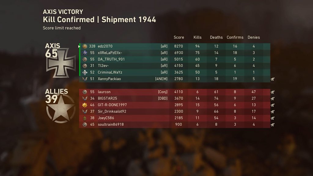 Nullimits's tweet photo. Screenshots from a couple weeks ago smacking kids on Shipment @aR__Clan #AdrenalineRush #aR #aRTakeOver #BO4 #BO3 #CallOfDutyBlackOps4 #CallOfDuty #COD #WW2 #CODWW2 https://t.co/hgnYzSLVjj