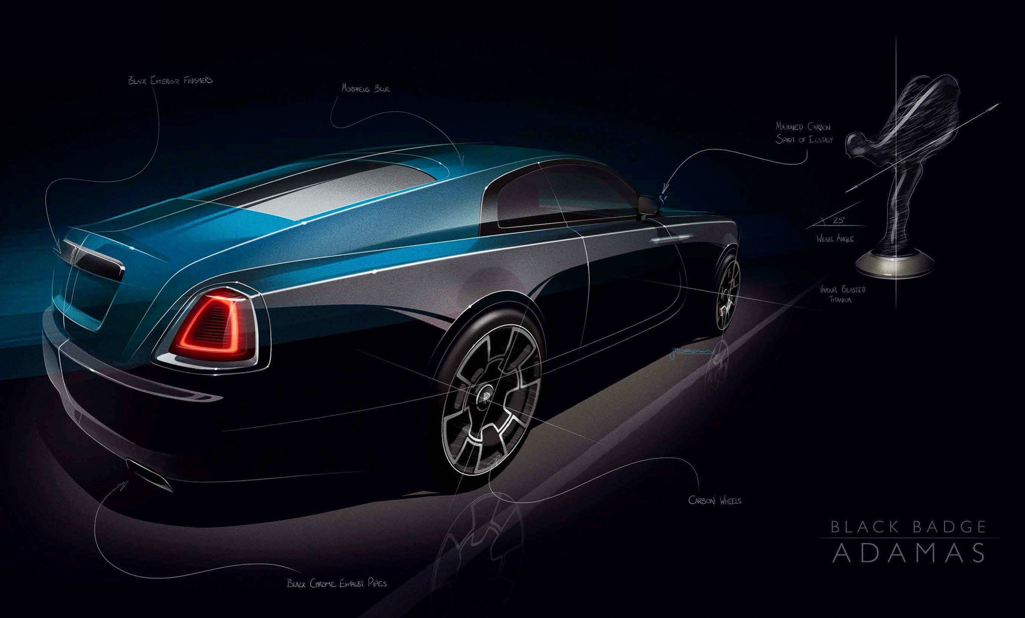 Rolls Royce Wraith Black badge Adamas