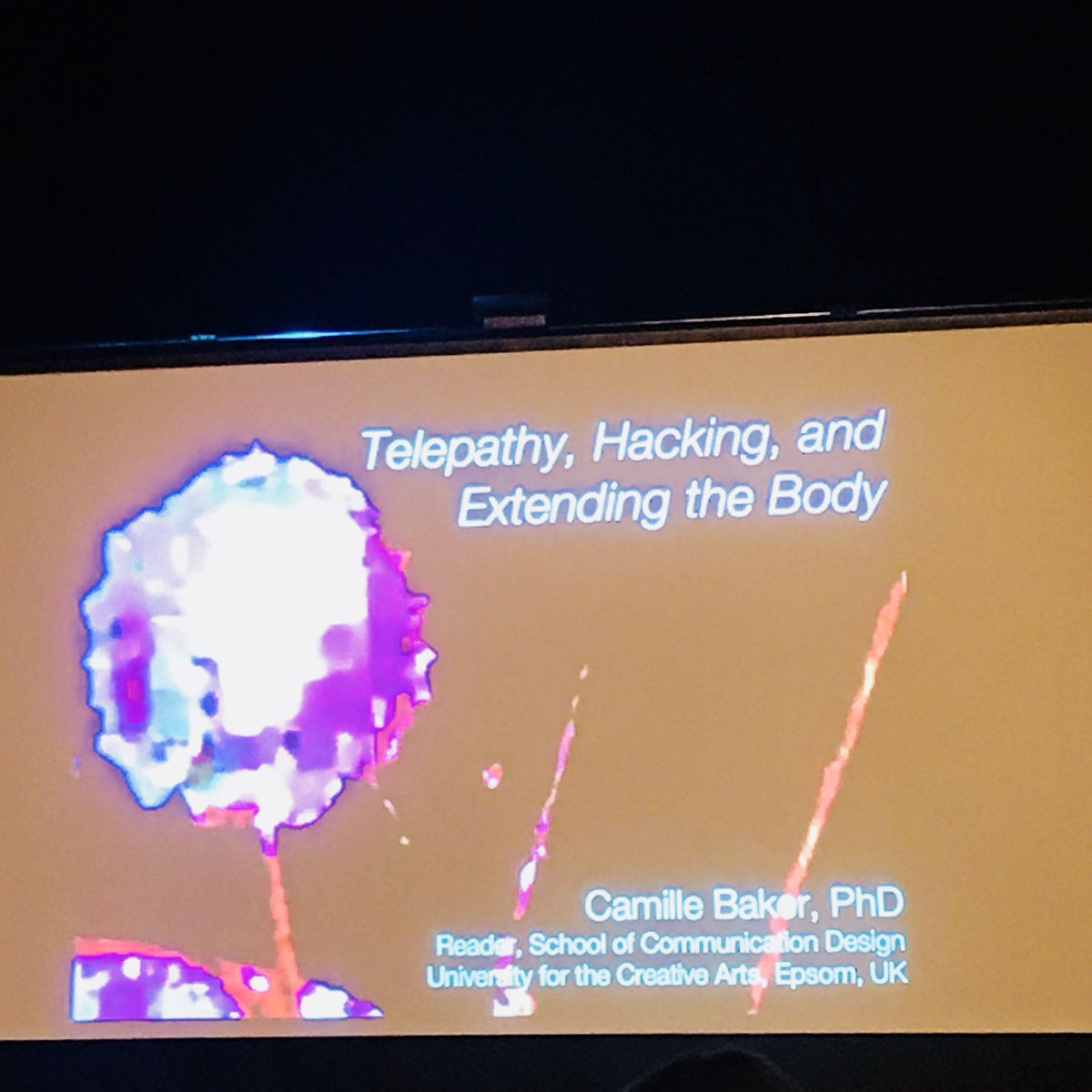 alteredbodies's tweet photo. Next up is @swampgirl67, who tackles the distinctions (or not) between telepathy and body technology, through her own work on performance ✨ #bodytech #theatre #telepathy https://t.co/Wv7FuPxobl
