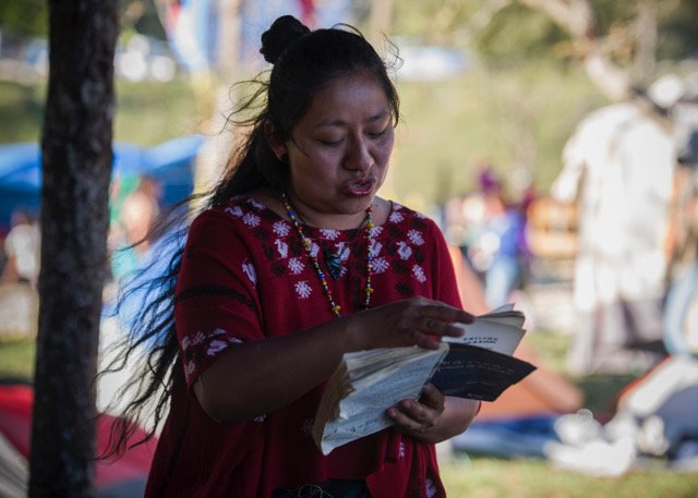 Rosa Chávez es poeta maya k’iche’ kaqchiquel  imagen publicada por Pikara Magazine en X (Twitter)