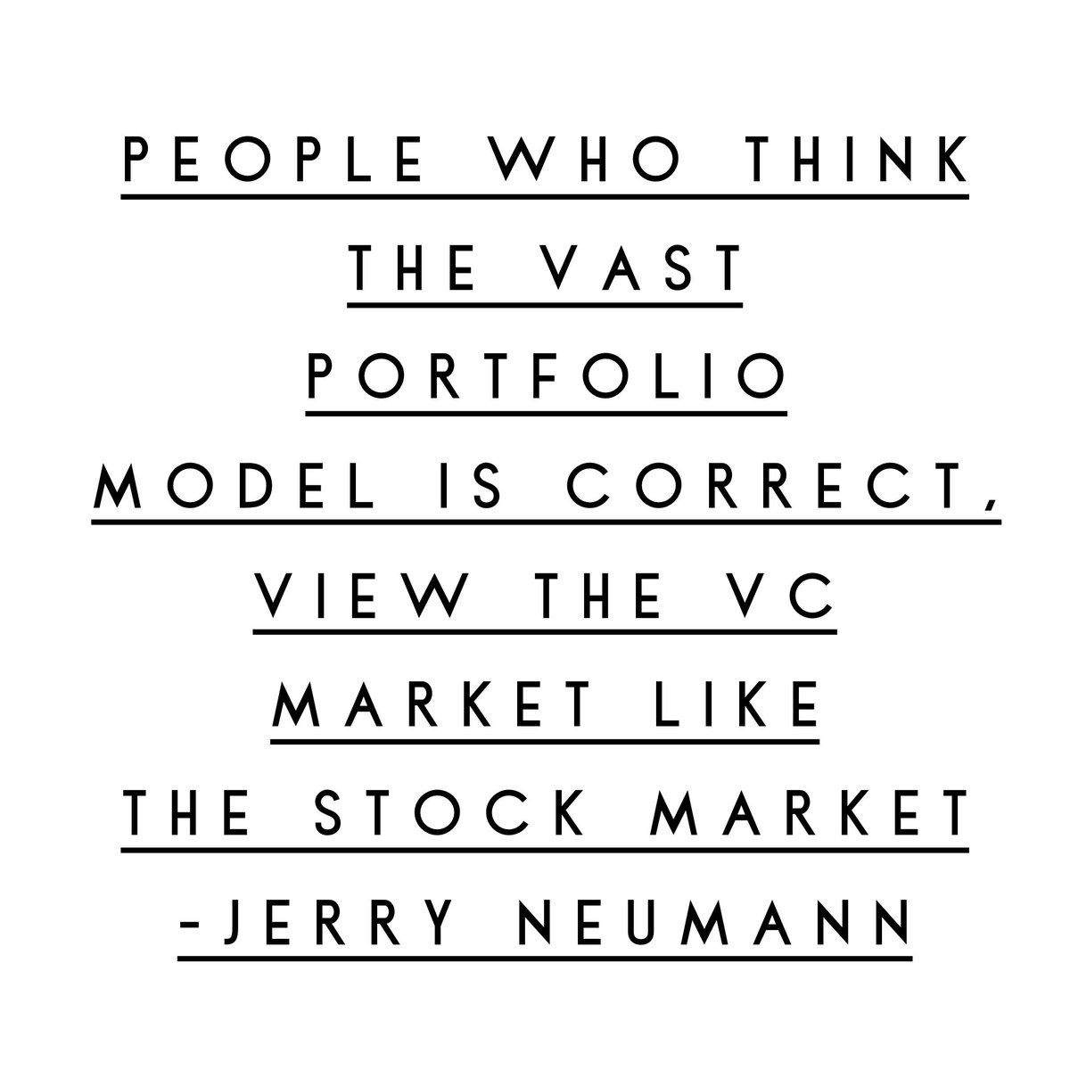 The Twenty Minute VC (@twentyminutevc) on Twitter photo Fascinating to hear <a href="/ganeumann/">Jerry Neumann</a> discuss why you can only invest in the amount of companies that you can actively help! Love to hear your thoughts on this <a href="/epaley/">Eric Paley</a> <a href="/jberrebi/">Jeremie Berrebi</a> <a href="/MKRocks/">Michael Kim</a>? buff.ly/1lBvI5H #startup #founder #vc #entrepreneur Fascinating to hear <a href="/ganeumann/">Jerry Neumann</a> discuss why you can only invest in the amount of companies that you can actively help! Love to hear your thoughts on this <a href="/epaley/">Eric Paley</a> <a href="/jberrebi/">Jeremie Berrebi</a> <a href="/MKRocks/">Michael Kim</a>? buff.ly/1lBvI5H #startup #founder #vc #entrepreneur