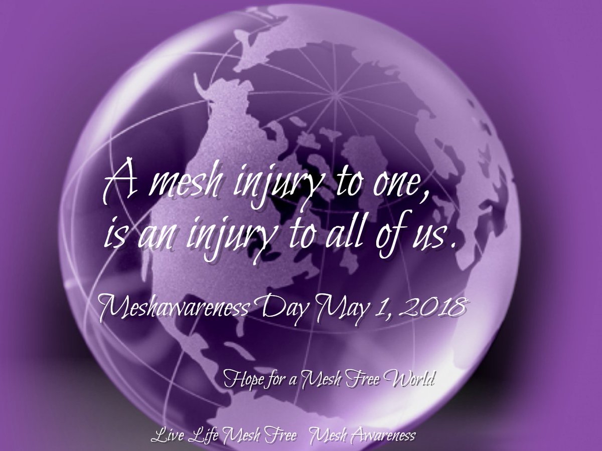 JanUrban12's tweet photo. Hope for a #MeshFreeWorld #MeshAwarenessDay @WHO https://t.co/Z4S61gEPVE