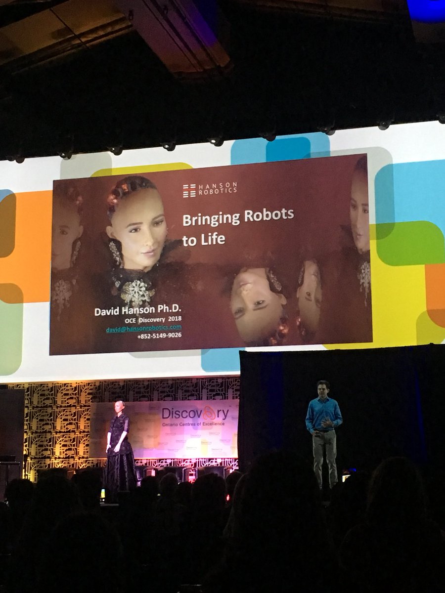 tieghanh's tweet photo. Our keynote had no actual humans present - weird and wacky the future has arrived? #OCEDiscovery https://t.co/Nha6VNQwXH