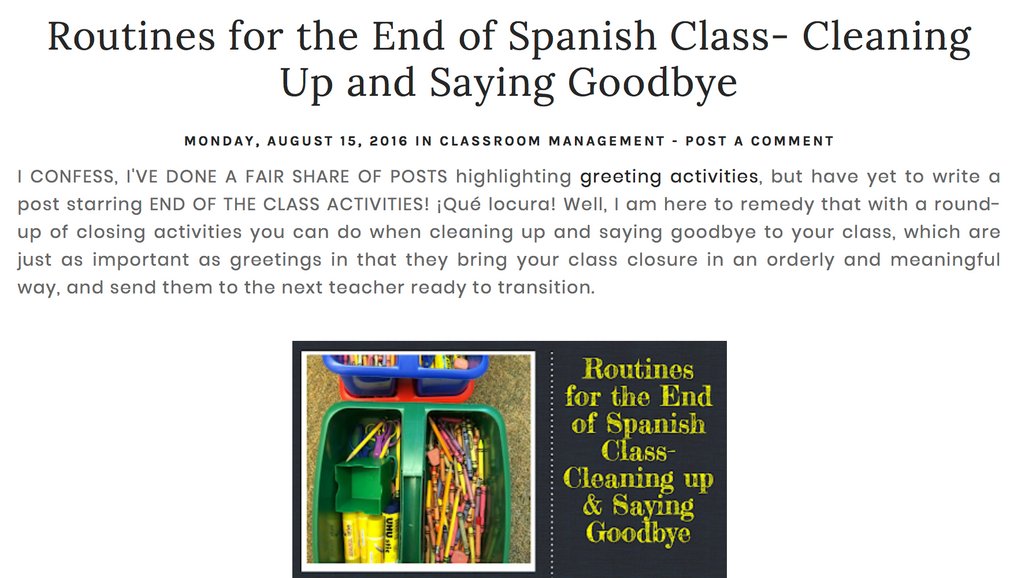 MundodePepita's tweet image. I've updated this post to included a new good bye song... check it out! elmundodepepita.blogspot.com/2016/08/routin… #fles #endofclass #routines