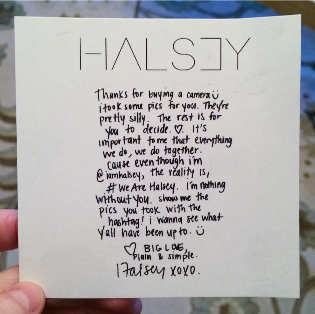 halseybestpics's tweet photo. do you remember the disposable cameras?? 
#WeAreHalsey https://t.co/qBWFDC477p