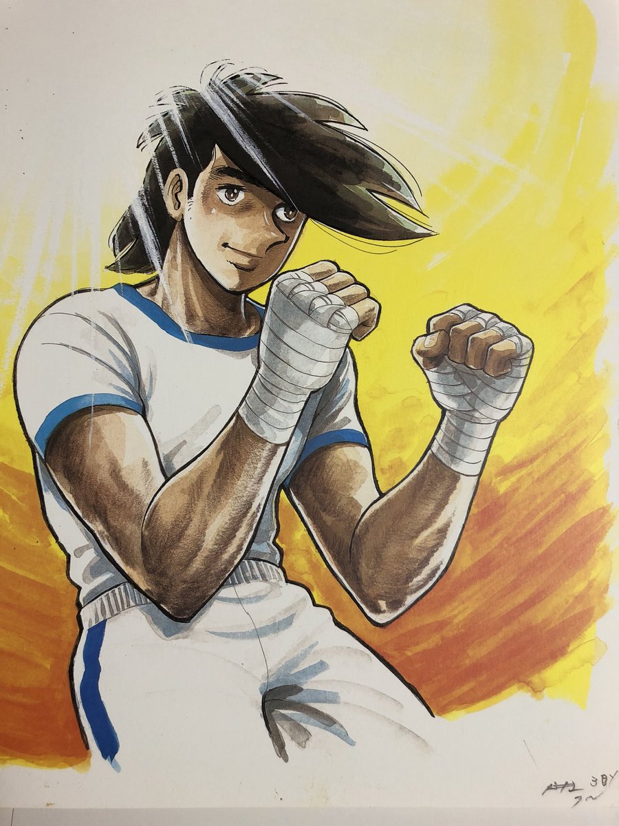 関善 على تويتر ちょっと前に あしたのジョー の頃のちばてつやさん描くカラーイラスト の色気についてツイートしたのを思い出し複製原画集を引っ張り出して鑑賞 やっぱジョーってセクシーなんだよなぁ