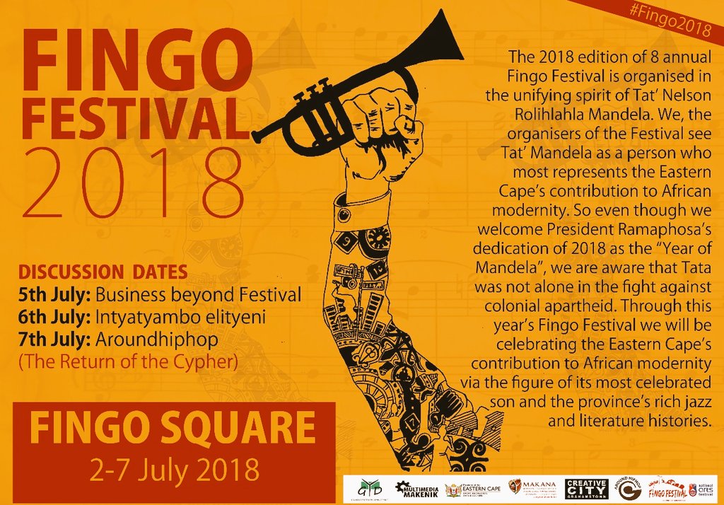 Aroundhiphop's tweet photo. #BePartOfGreatness 2-7July 2018 FingoFestival2018 https://t.co/Lq2hlCOxV7