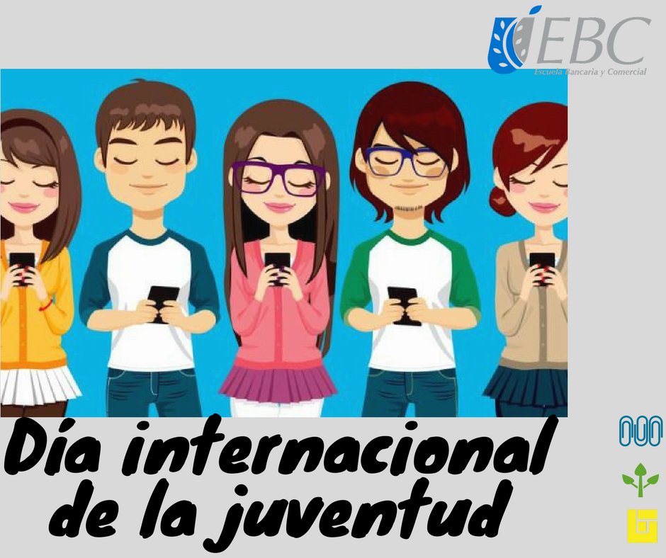 rs_ebc's tweet photo. Su imaginación, sus ideales, su energía y su visión son imprescindibles para el desarrollo continuado de las sociedades de que forman parte.

12 de agosto, día internacional de la juventud. :D https://t.co/7gLmUL7ppL