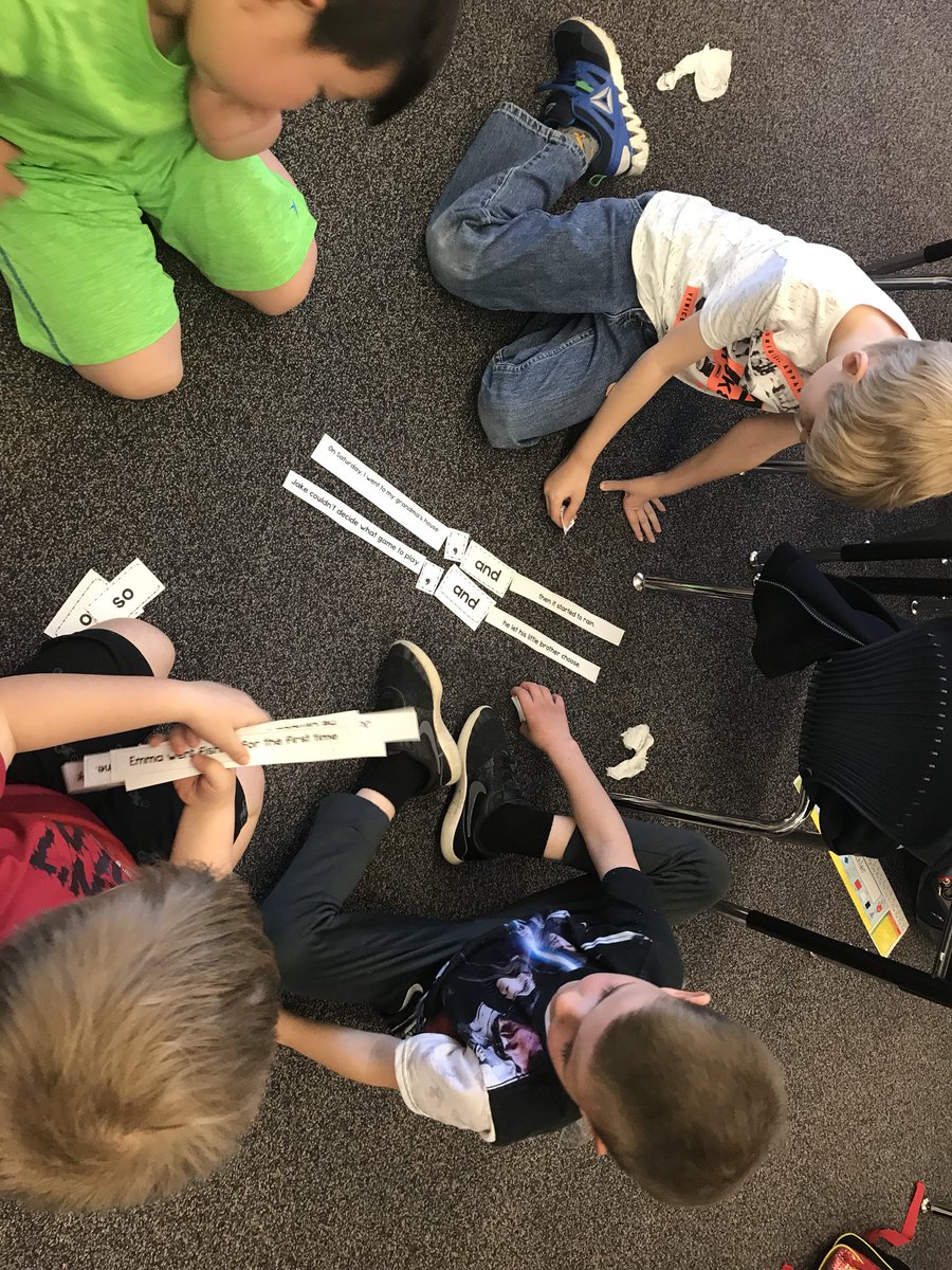 WilsonRoom10's tweet photo. Room 10 working on joining sentences and phrases with conjunctions. #conjuctionjunction @DornNPD117 https://t.co/ZxgeXO4eva