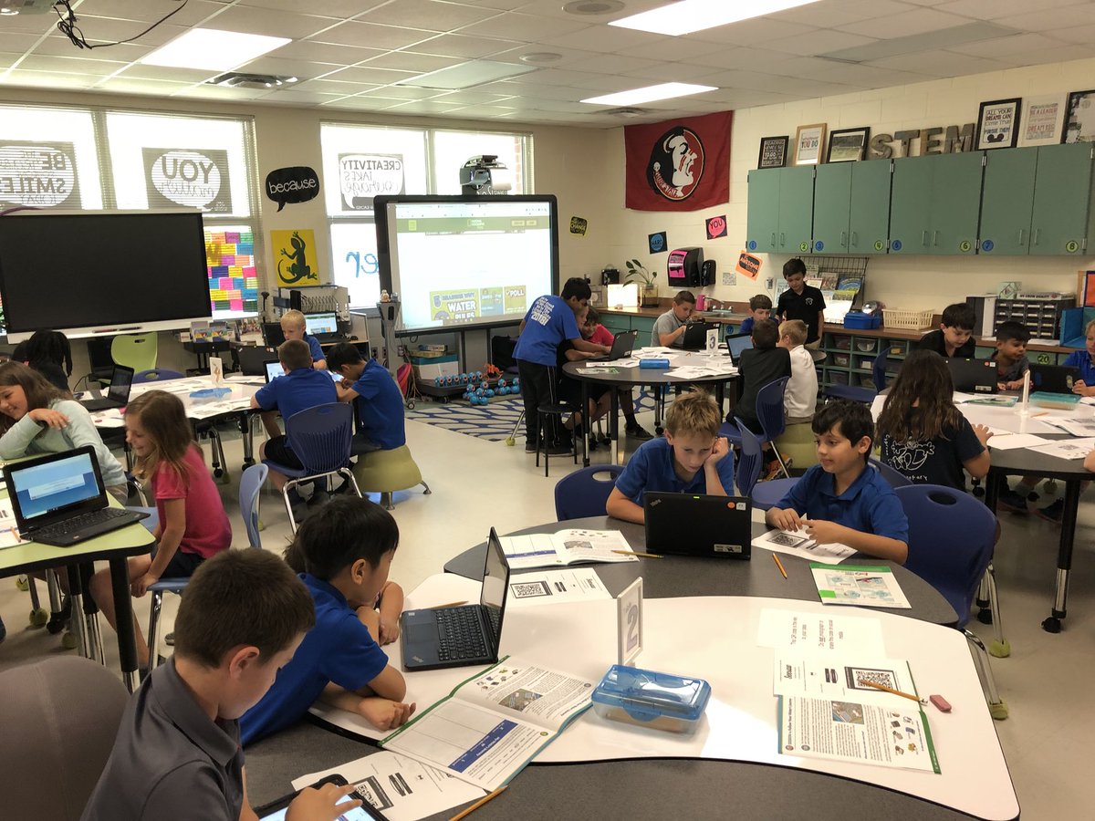 teachjwright's tweet photo. Serious water research going on today! #VCSFLLJr @VolusiaSTEM @volusiaschools @cypresscreekvcs @FLLFlorida #AquaAdventures https://t.co/i1f1fx9Jli