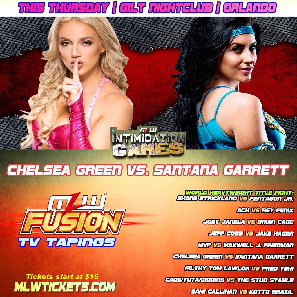 SantanaGarrett_'s tweet photo. #BattleOfTheBesties 

Who is ready?!

#MLW #MLWfusion #ProWrestling #WomensWrestling #LadyWarriors https://t.co/hvVQWCvm7M