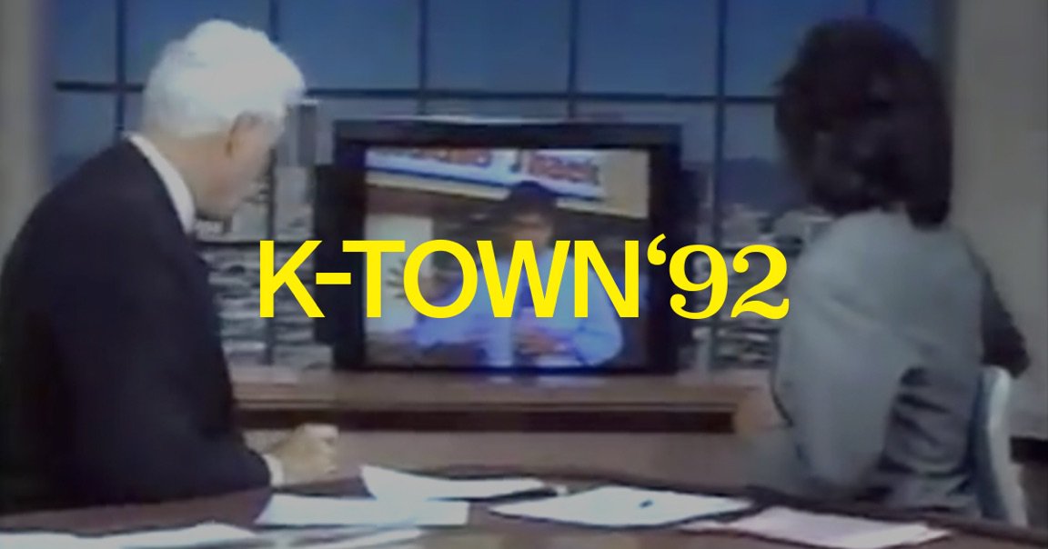 FolderStudio's tweet photo. For the anniversary of the 1992 Los Angeles uprising @itsnicethat published some of the ideas behind K-TOWN‘92, the online documentary we made along w director @anothergracelee https://t.co/bA2KNg9FwT https://t.co/wZDXcYOu7t