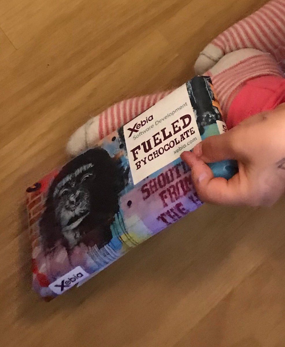 This is my little girl who thanks you for this good chocolate ! Thanks @kenny_baas @CharleneXebia #dddx