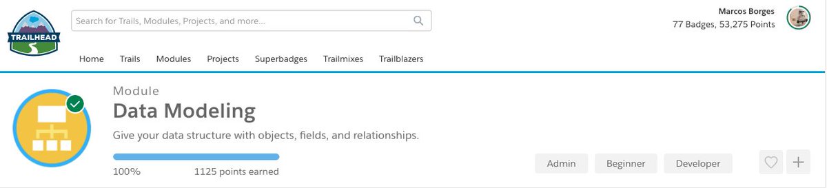 mfborges's tweet image. Data Modeling complete! @trailhead #beabuilder