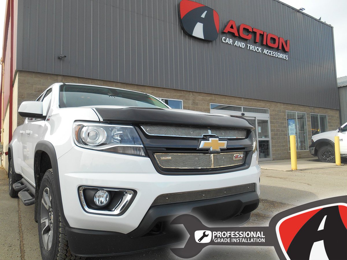 actioncar_truck's tweet photo. 2017 Colorado Z71 with mesh grille inserts from Cloud-Rider installed by our store in Saskatoon, SK
#ProfessionalGradeInstallation #colorado #zt1 #duramax #cloudrider #grille #meshgrille #chev #chevtruck #truck #saskatoon #actioncarandtruck #install https://t.co/TQjasyIGvF