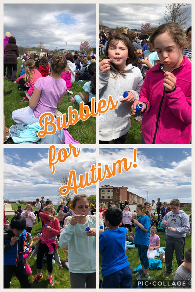 Blowing bubbles on Monday afternoon for Autism!! #gvfeeling