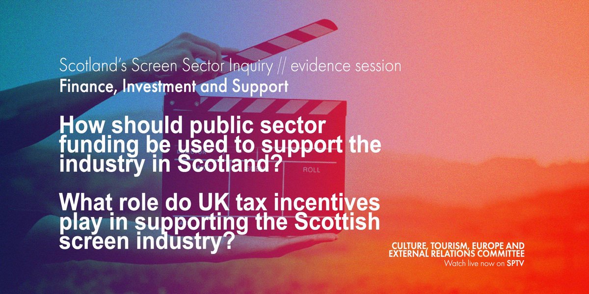 M_C_B_Franklin's tweet image. The report on this Screen Sector evidence session is now available. I thought the panels made some great points, especially Mr NAC. parliament.scot/parliamentaryb…