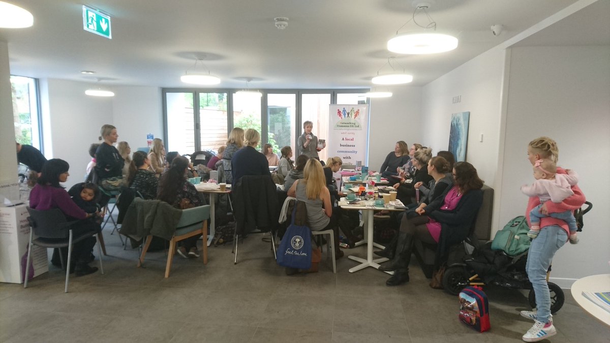 dueyna1's tweet photo. Us #networkingmummies in West #Surrey had a fantastic coffee morning in the lovely new @WSBHospices café in #Woking today. #NMummiesHour https://t.co/qSp0ovrw8U