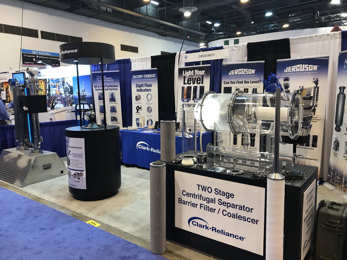 Attending <a href="/OTCHouston/">OTChouston</a> this week? Come visit us at booth #271 in the NRG Center. We are ready to discuss all of your level instrumentation and filtration requirements! #instrumentation  #filtration  #OTC2018 #ClarkReliance